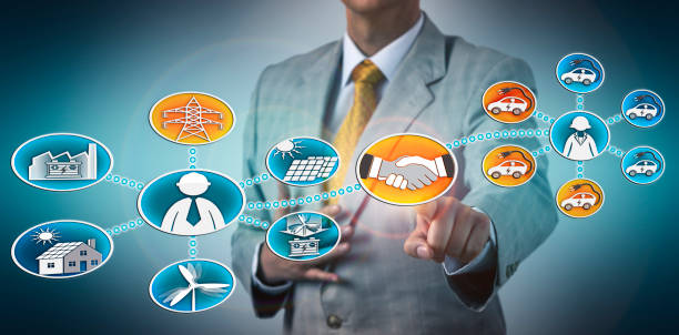 istock Utility Partnering With Electric Car Fleet Company 1071519174