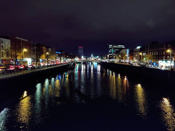 istock Landscape of Dublin Town from River Liffey 1071533482