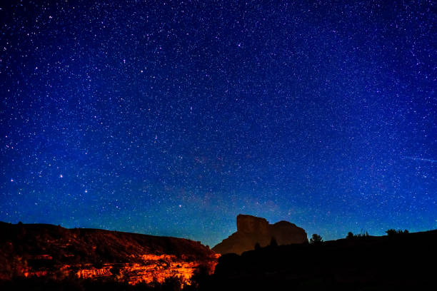 istock Astrophotography Landscape Night Stars Gateway Colorado 1071540846
