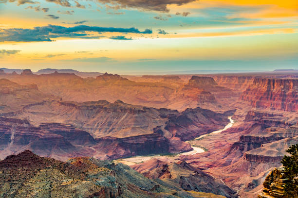 istock Sunset at the Grand Canyon seen from Desert View Point 1071542516