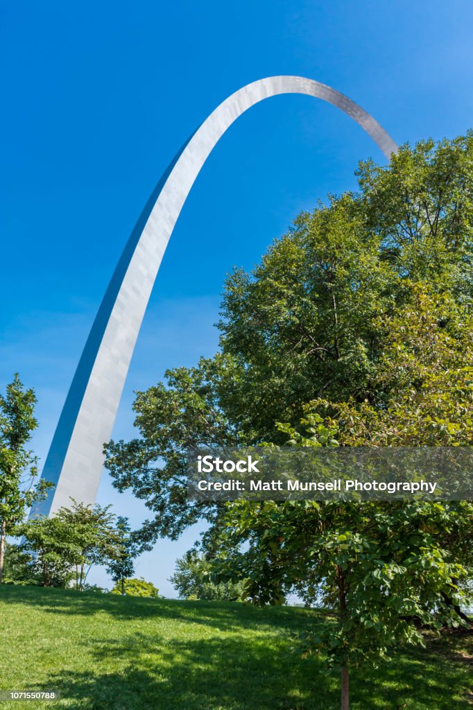 The Gateway Arch of St Louis the Gateway to the West Cloud - Sky Stock Photo
