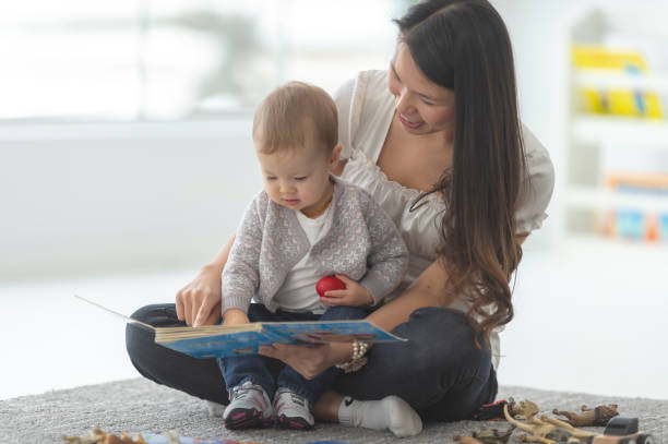 istock Reading a story to infant girl 1071552078