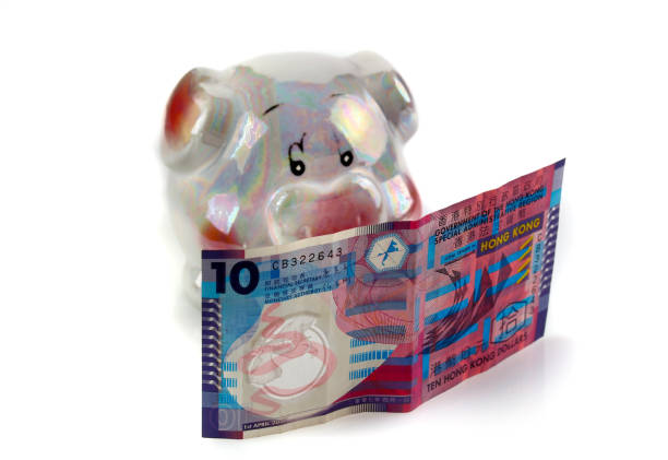 istock Taiwanese paper money and ceramic pig 1071552244