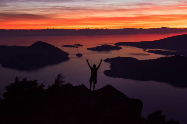istock Incredible sunset overlooking Howe Sound 1071555682