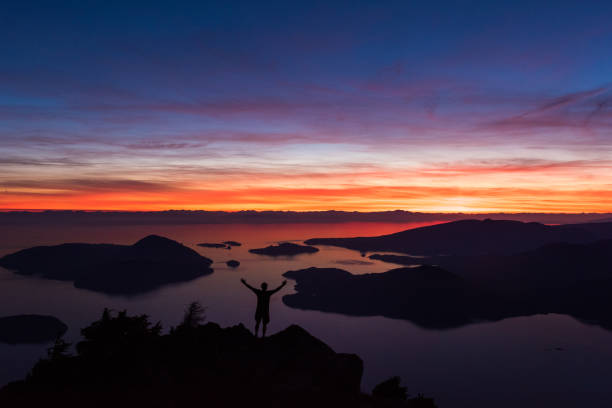 Incredible sunset overlooking Howe Sound