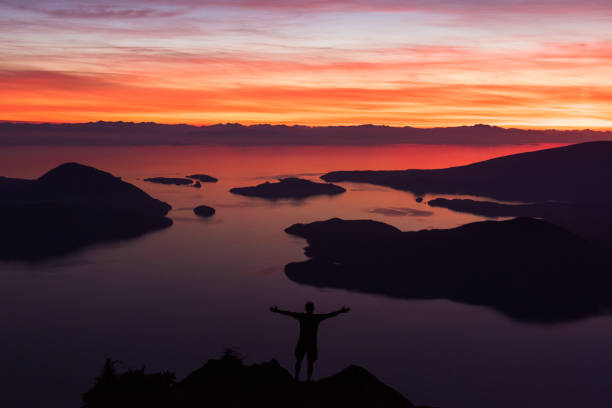istock Incredible sunset overlooking Howe Sound 1071556960