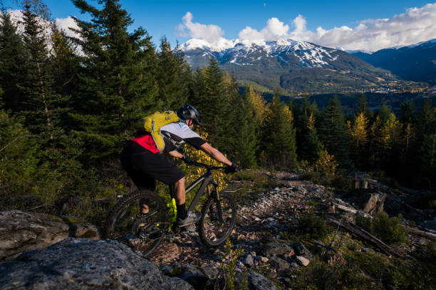 istock Cross country mountain biking 1071558956