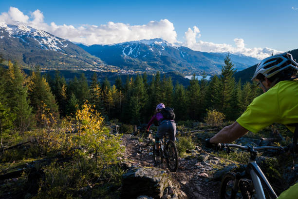 istock Cross country mountain biking 1071558962