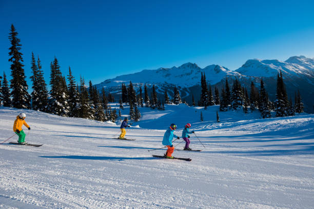 istock Skiing in the mountains on a perfect day 1071559064