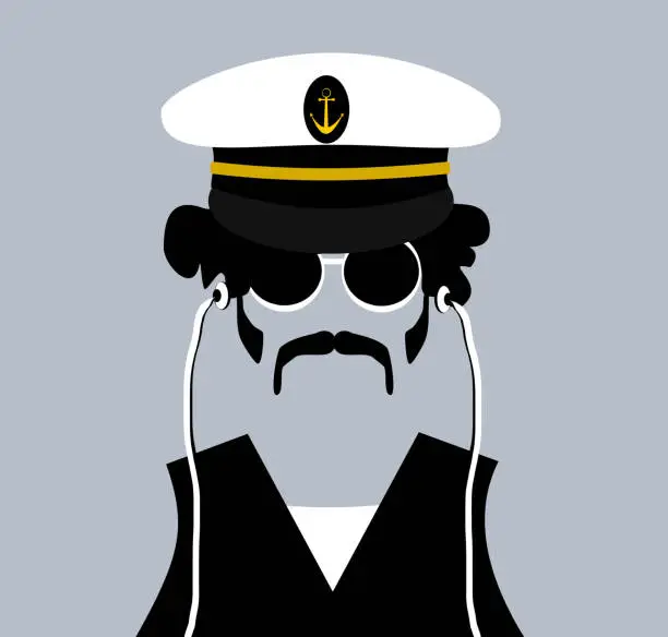 Vector illustration of sailor has