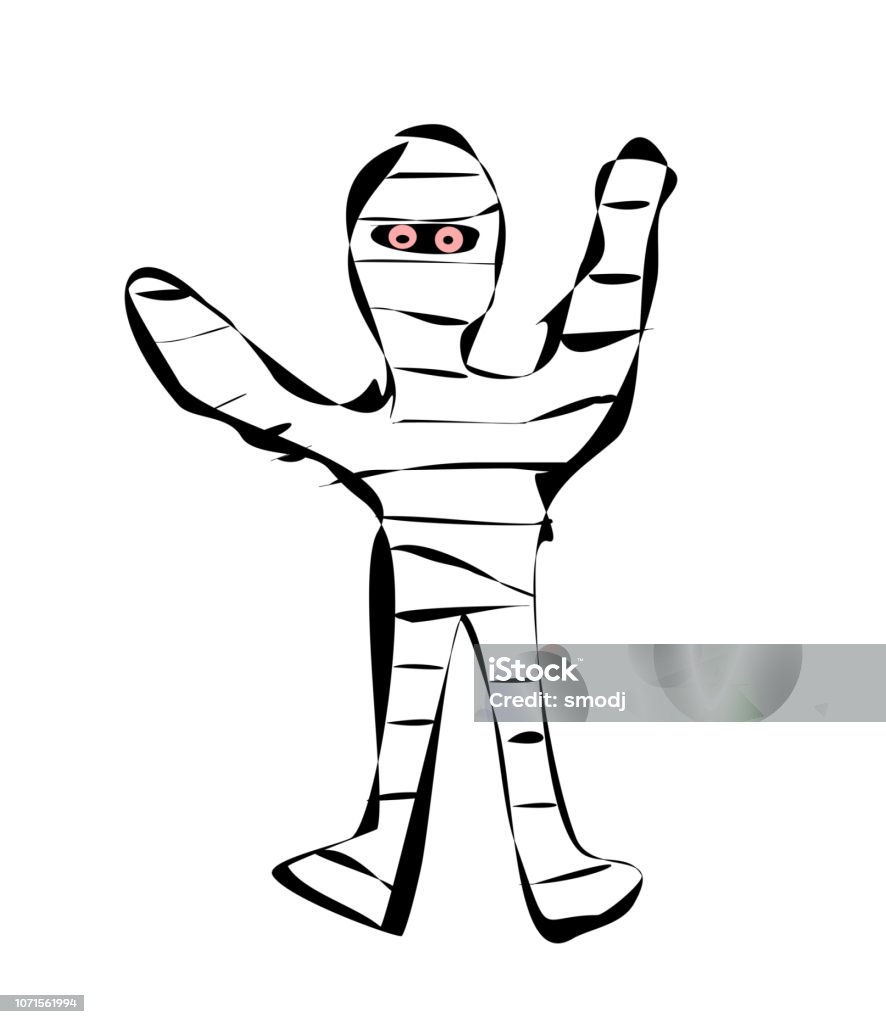 Mummy Stock Illustration - Download Image Now - Art, Cartoon, Characters -  iStock