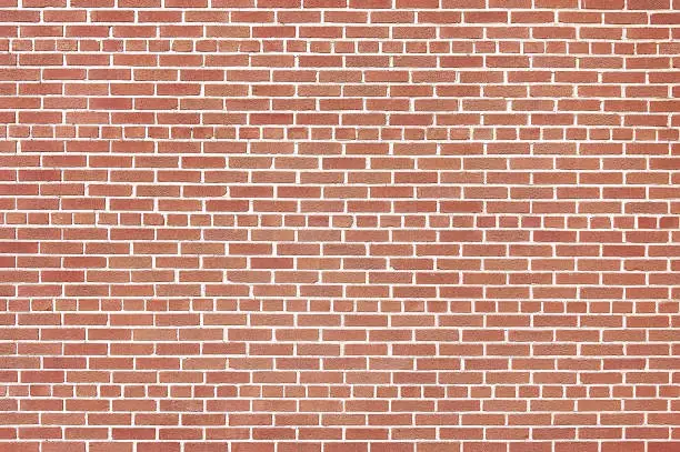 Photo of Old red brick wall background texture