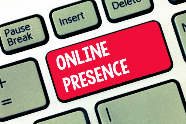 istock Handwriting text writing Online Presence. Concept meaning existence of someone that can be found via an online search 1071571946