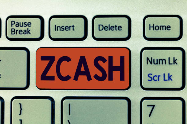 istock Writing note showing Zcash. Business photo showcasing cryptocurrency with decentralized blockchain that provides anonymity 1071572196
