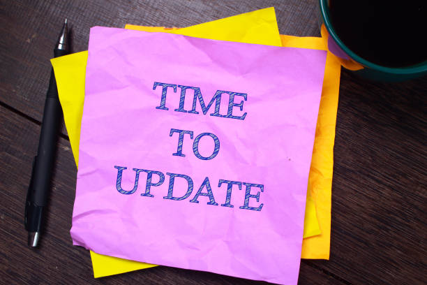 istock Time To Update, Motivational Business Words Quotes Concept 1071577880