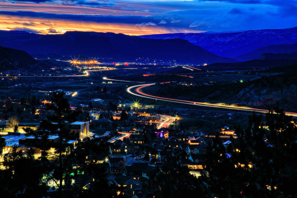 istock Eagle Colorado at Dusk Time Exposure 1071589128