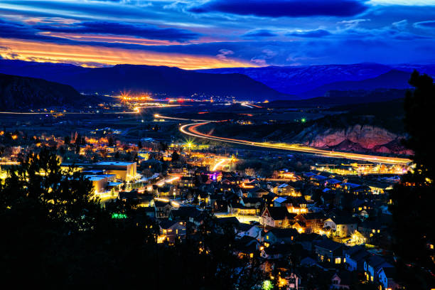 istock Eagle Colorado at Dusk Time Exposure 1071590372
