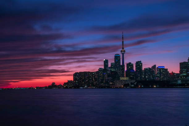 istock Electric lights competing with nature's splendor 1071591728