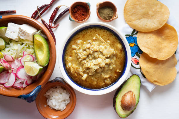istock Mexican green pozole soup 1071629296