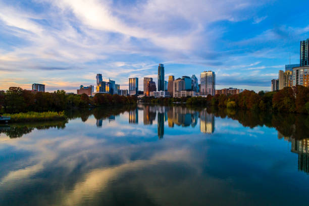istock Austin Texas perfect mirrored sunset Bliss in Austin 1071629378