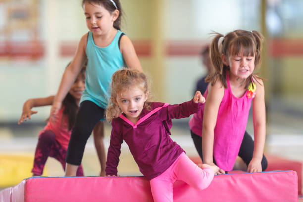 istock Children's track and field 1071633380
