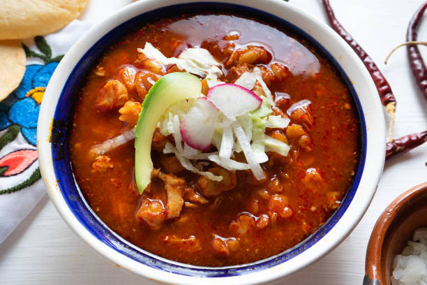 istock Mexican red pozole soup 1071633632