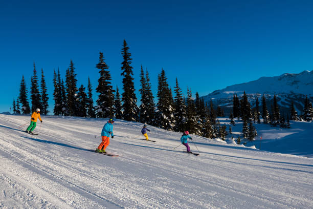 istock Skiing in the mountains on a perfect day 1071636454