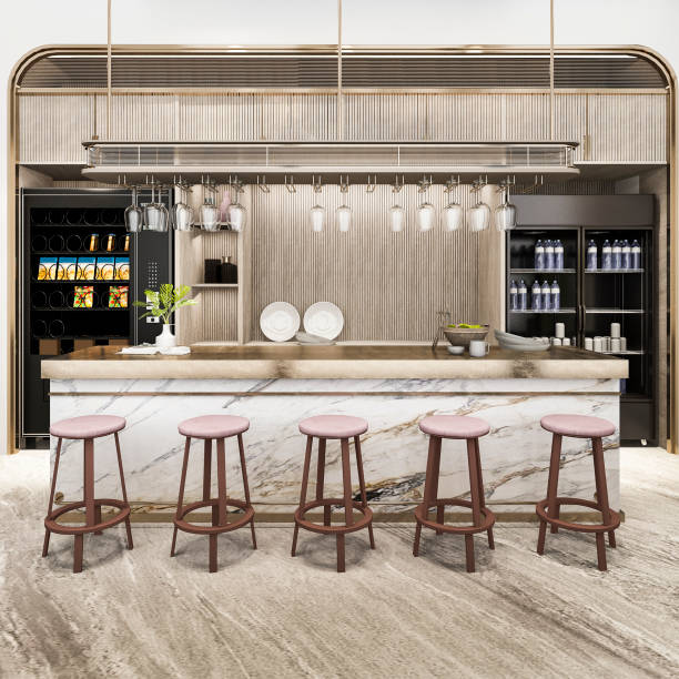 istock 3d rendering white minimal kitchen with luxury decoration 1071638610