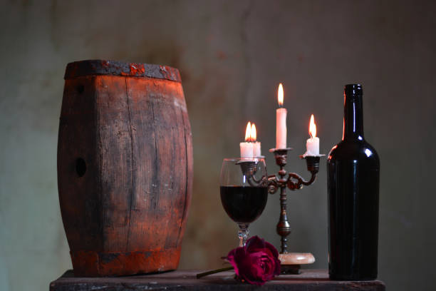 istock candles and a rose for our anniversary 1071645710