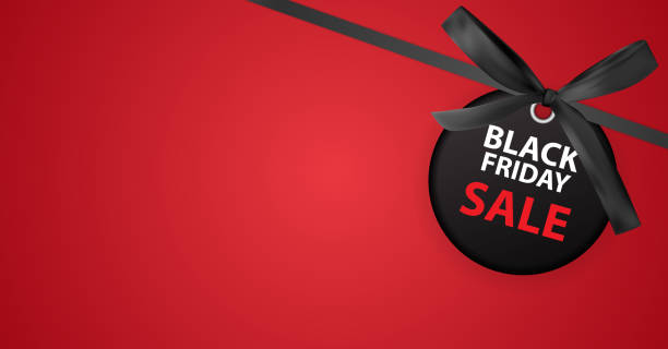 black friday sale banner vorlage. vektor-illustration - label price tag price blank stock-grafiken, -clipart, -cartoons und -symbole