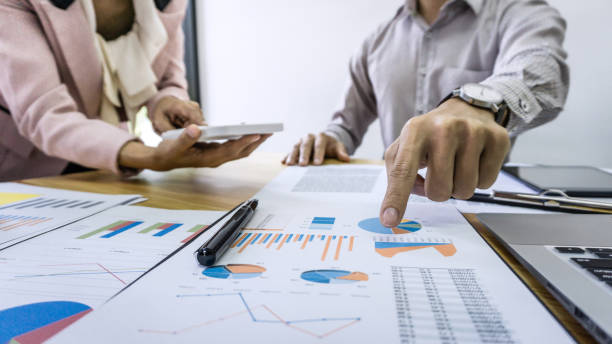 istock Professional Business partner discussing ideas plan and presentation project at meeting working and analysis at workspace office, financial and investment concept 1071652418