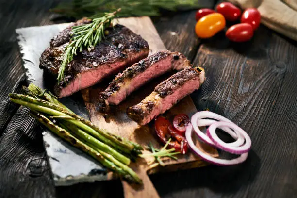 Photo of Delicious sliced steak