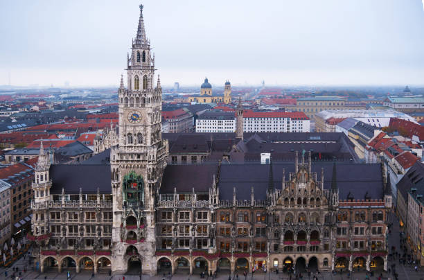 istock Town hall on Marienplatz in Munich, Germany 1071665118