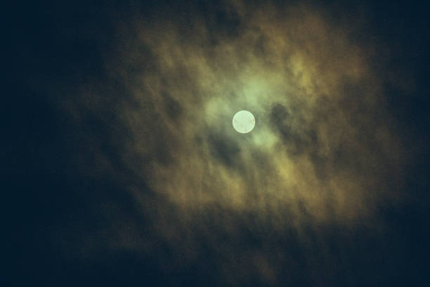 istock Gray color clouds partly cover the  sky 1071678904