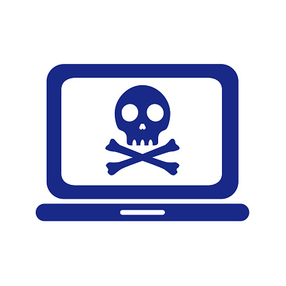 Computer Crucified Illustration Of Laptop Computer And Skull Stock Illustration - Download ...