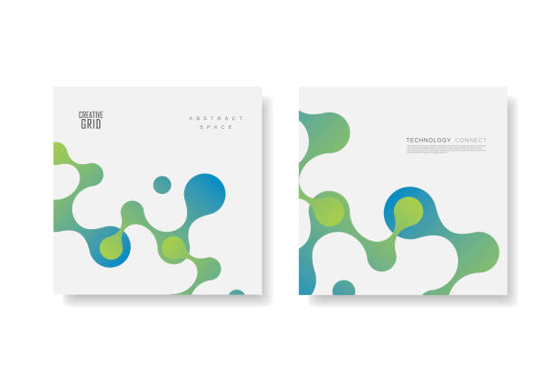 Ñаблон бÑоÑÑÑ Ð¸ баннеÑов ваÑÐ¸Ð°Ð½Ñ 2 Vector green-blue connected mallets on white background. medical backgrounds stock illustrations