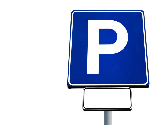 istock Motor car parking sign with copy space 1071698286