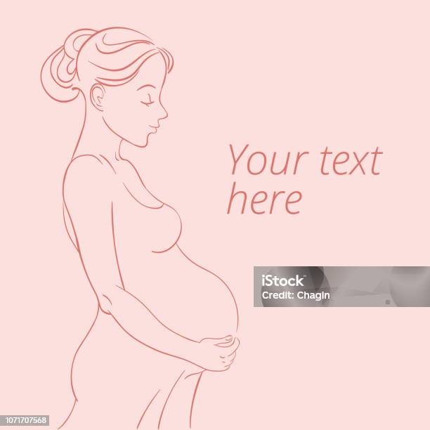 Pregnant Woman Stock Illustration - Download Image Now - Pregnant, Women, Adult
