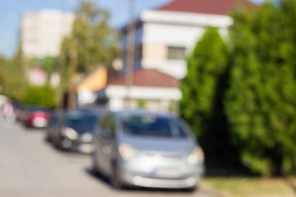 istock Car parking in line outdoor 1071714638
