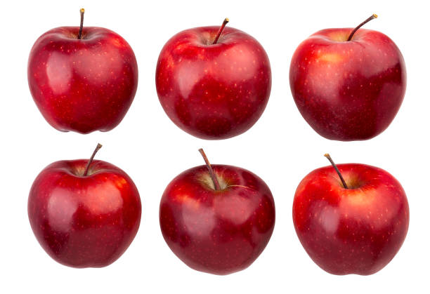 빨간 맛 있은 사과 - apple red delicious apple studio shot fruit 뉴스 사진 이미지