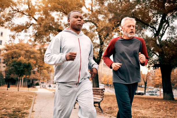 istock Seniors Running In Park 1071724968