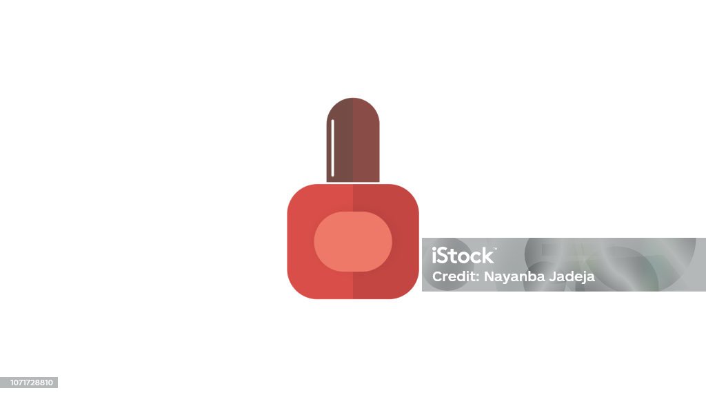 Colored nail polish icon Arts Culture and Entertainment stock vector