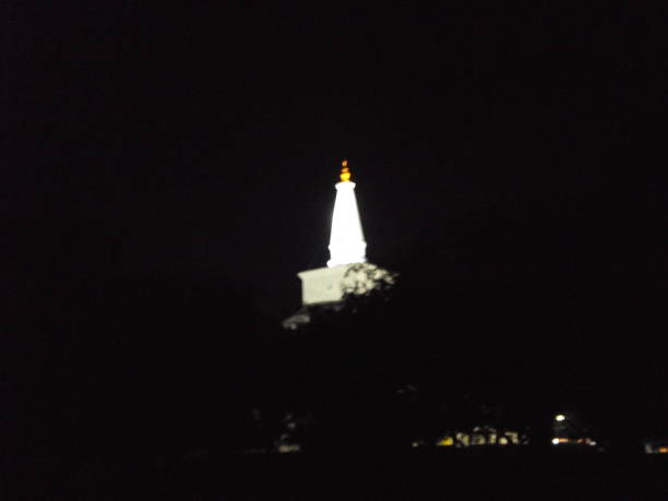 istock Ruwanwelisaya stupa in Anuradhapura - Night vision 1071733862
