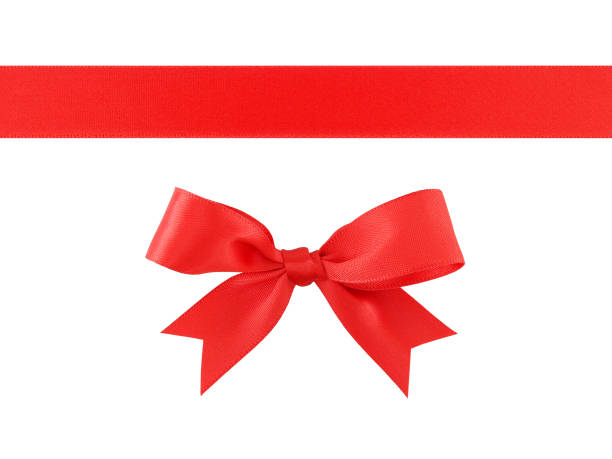 istock red ribbon with bow isolated on white background 1071740354