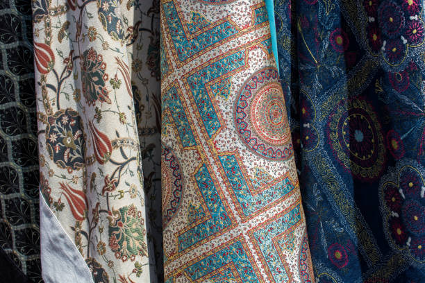 istock Examples of fabric of various color and type 1071742042