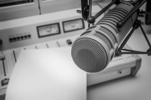 istock Professional microphone and audio mixer 1071758398