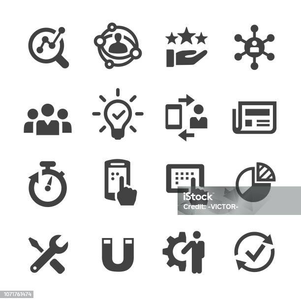 User Experience Icon Acme Series Stock Illustration - Download Image Now - Icon, Expertise, Technology