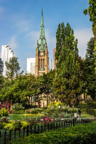 istock Church among buildings 1071768870