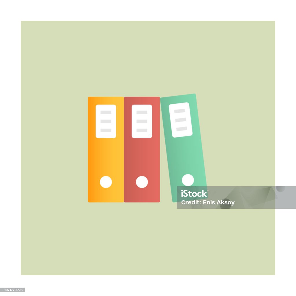 Folders Icon Organization stock vector