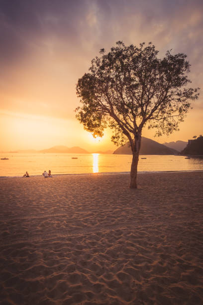 istock Silhouette of People on Sunset Beach 1071781094